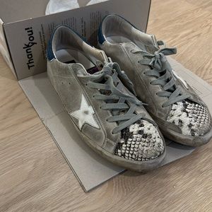 Golden Goose Snake Skin Sneakers